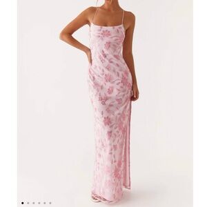 Peppermayo Pink Floral Maxi Dress